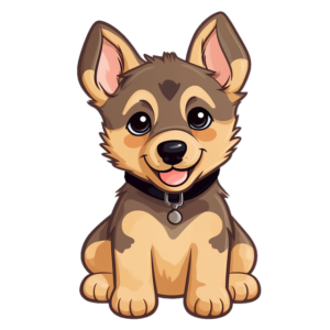 Illustration d'un chien avec un collier